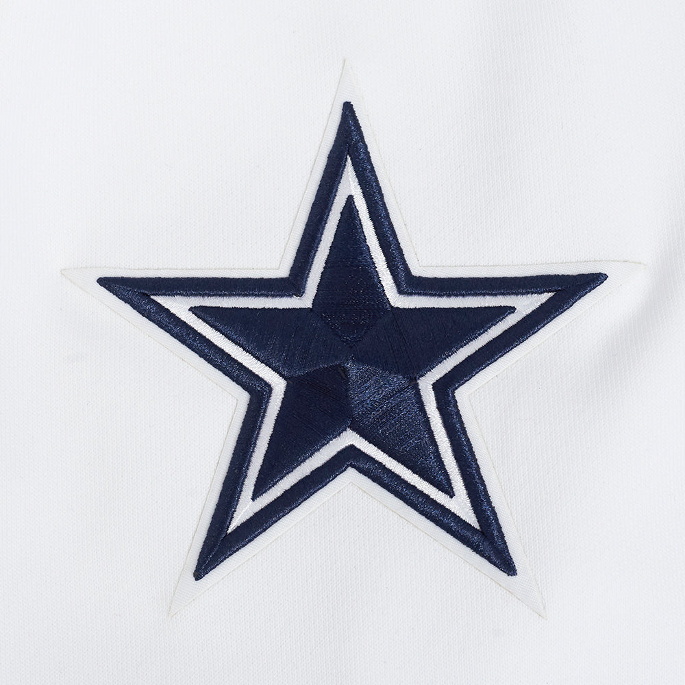 NFL DALLAS COWBOYS SOUVENIR CHANDAIL À CAPUCHON EN MOLLETON POUR HOMME (BLANC)