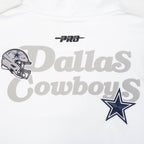 NFL DALLAS COWBOYS SOUVENIR CHANDAIL À CAPUCHON EN MOLLETON POUR HOMME (BLANC)