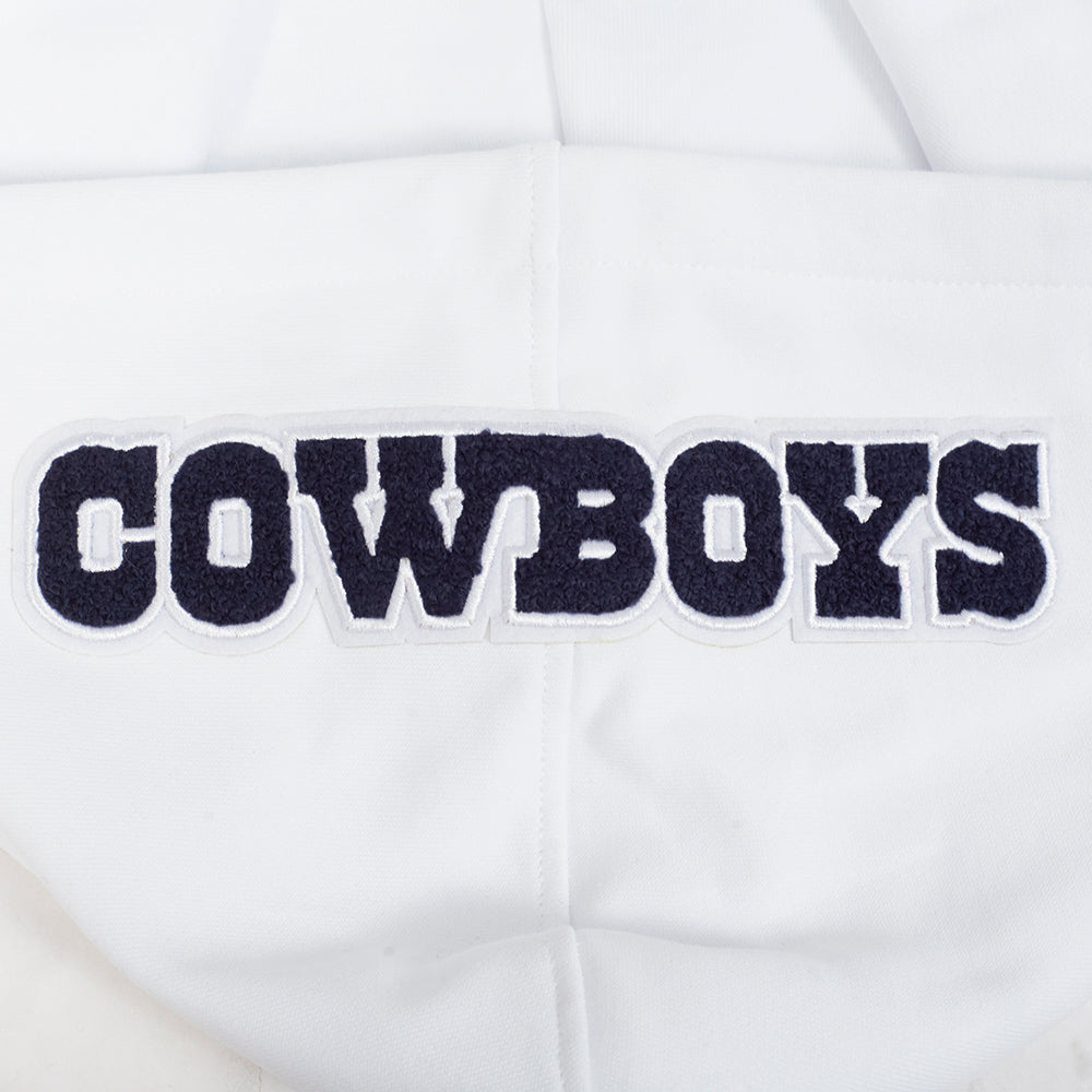 NFL DALLAS COWBOYS SOUVENIR CHANDAIL À CAPUCHON EN MOLLETON POUR HOMME (BLANC)