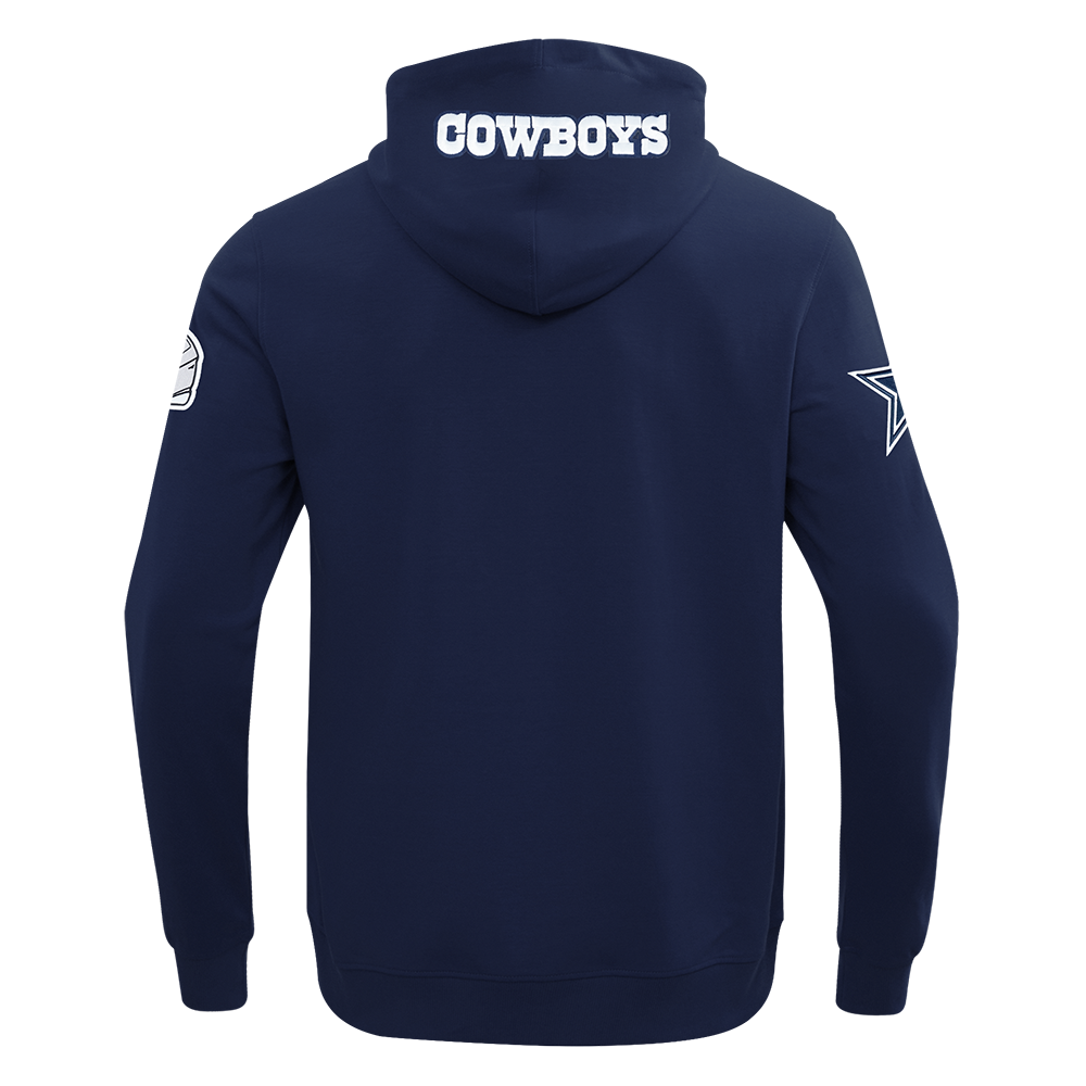 NFL DALLAS COWBOYS CLASSIC WIND SUIT CHANDAIL À CAPUCHON TISSÉ À GLISSIÈRE POUR HOMME (MARINE MINUIT)