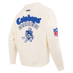 NFL DALLAS COWBOYS BEST OF MEN'S DROP SHOULDER FLC CREWNECK (EGGSHELL)