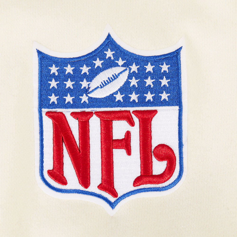 NFL DALLAS COWBOYS BEST OF MEN'S DROP SHOULDER FLC CREWNECK (EGGSHELL)