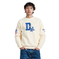 NFL DALLAS COWBOYS BEST OF MEN'S DROP SHOULDER FLC CREWNECK (EGGSHELL)