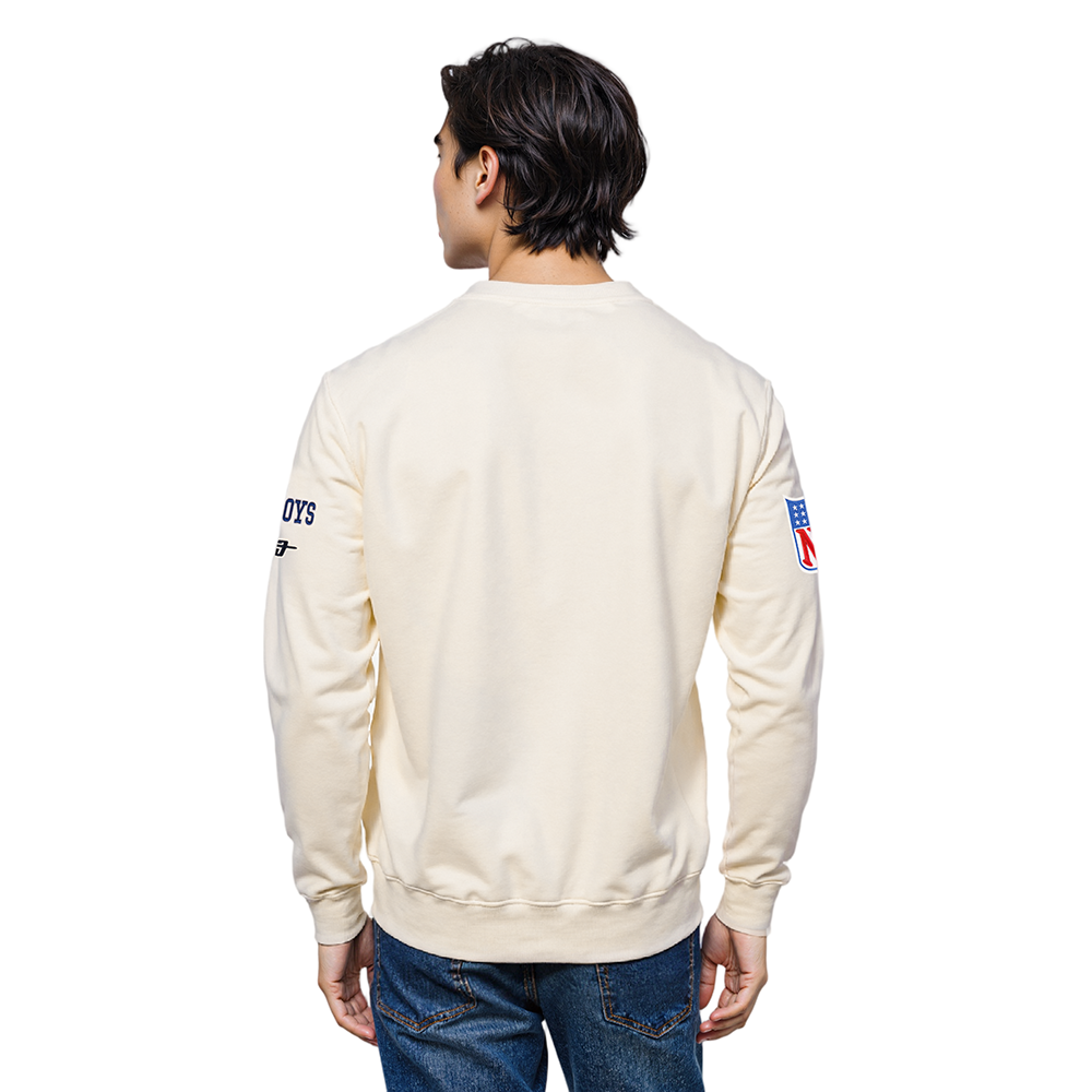 NFL DALLAS COWBOYS BEST OF CHANDAIL À COL ROND EN MOLLETON À ÉPAULES TOMBANTES POUR HOMME (COQUILLE D'ŒUF)