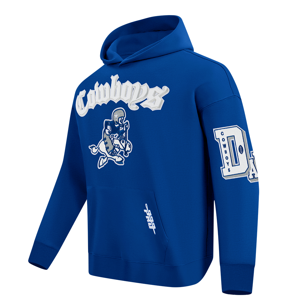 NFL DALLAS COWBOYS BEST OF CHANDAIL À CAPUCHON À ÉPAULES TOMBANTES POUR HOMME (BLEU DODGER)