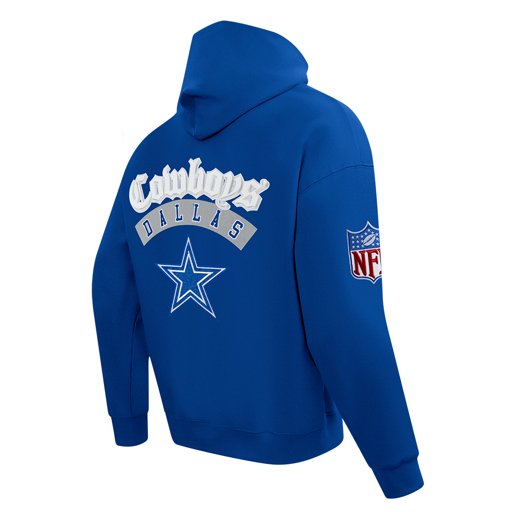 NFL DALLAS COWBOYS BEST OF CHANDAIL À CAPUCHON À ÉPAULES TOMBANTES POUR HOMME (BLEU DODGER)