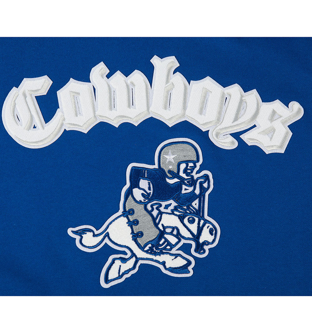 NFL DALLAS COWBOYS BEST OF CHANDAIL À CAPUCHON À ÉPAULES TOMBANTES POUR HOMME (BLEU DODGER)