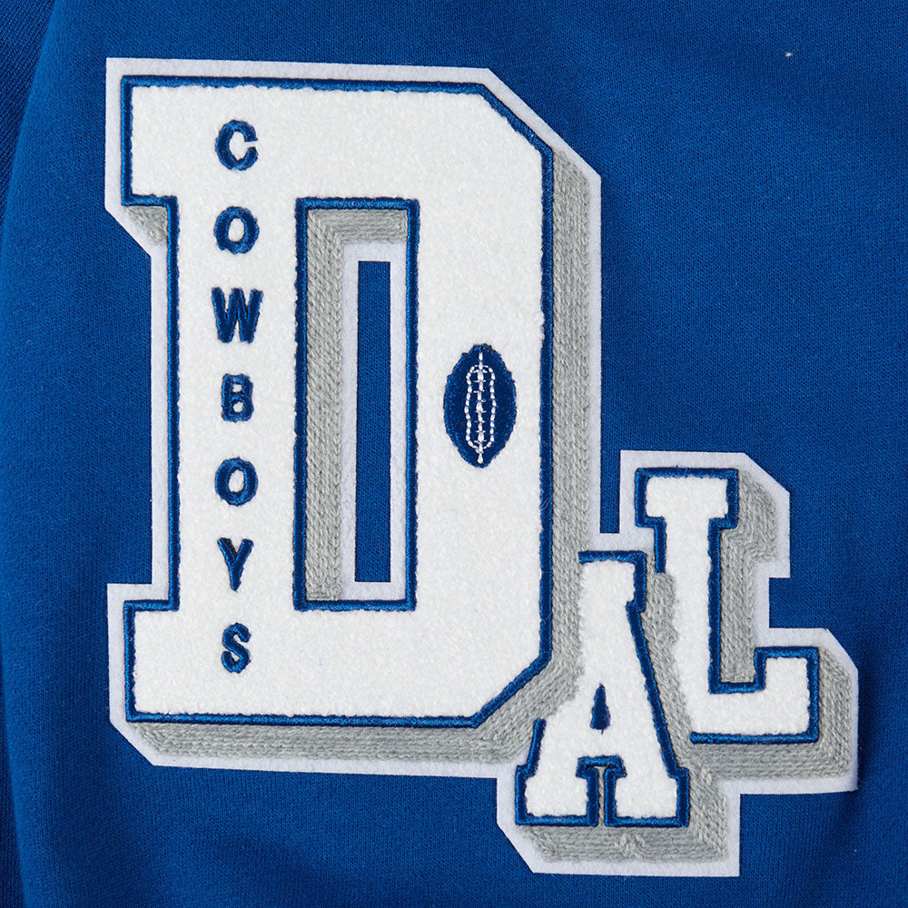 NFL DALLAS COWBOYS BEST OF CHANDAIL À CAPUCHON À ÉPAULES TOMBANTES POUR HOMME (BLEU DODGER)
