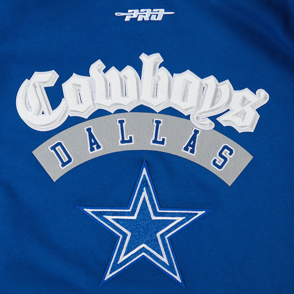 NFL DALLAS COWBOYS BEST OF CHANDAIL À CAPUCHON À ÉPAULES TOMBANTES POUR HOMME (BLEU DODGER)