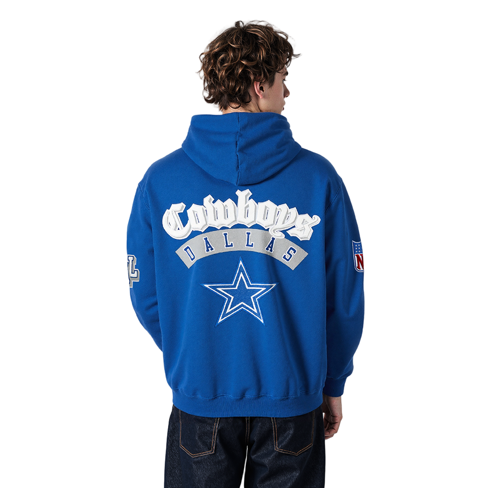 NFL DALLAS COWBOYS BEST OF MEN'S DROP SHOULDER PO HOODIE (DODGER BLUE)