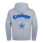 NFL DALLAS COWBOYS BEST OF CHANDAIL À CAPUCHON À ÉPAULES TOMBANTES POUR HOMME (GRIS CHINÉ FONCÉ)