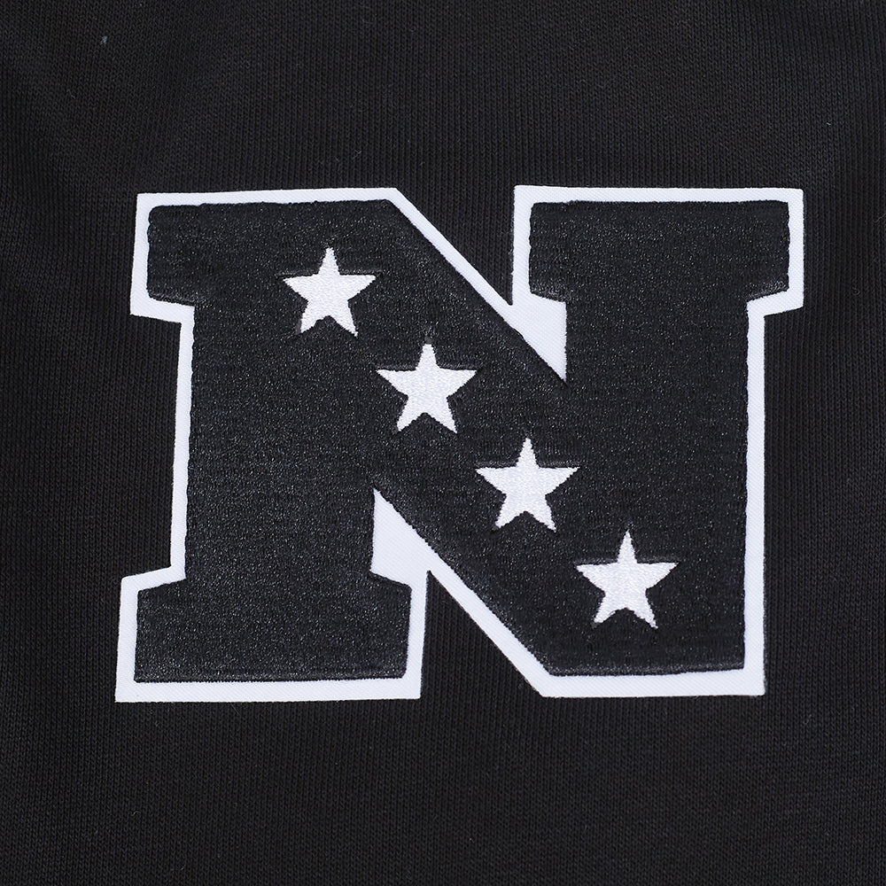 NFL DALLAS COWBOYS REBEL ATHLETICS MEN'S FLC PO HOODIE (BLACK)