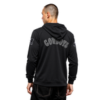 NFL DALLAS COWBOYS REBEL ATHLETICS MEN'S FLC PO HOODIE (BLACK)