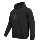 NFL DALLAS COWBOYS BLACKOUT CHANDAIL À CAPUCHON EN MOLLETON À ÉPAULES TOMBANTES POUR HOMME (NOIR)