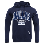 NFL DALLAS COWBOYS CITY ARCH CHANDAIL À CAPUCHON EN MOLLETON POUR HOMME (MARINE MINUIT)