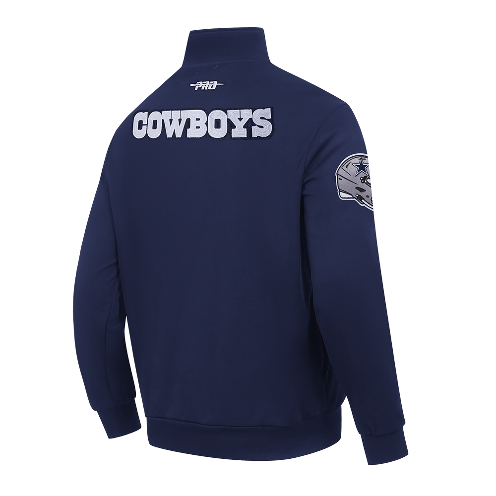 NFL DALLAS COWBOYS CITY ARCH HAUT EN MOLLETON À GLISSIÈRE AU QUART POUR HOMME (MARINE MINUIT)