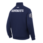 NFL DALLAS COWBOYS CITY ARCH HAUT EN MOLLETON À GLISSIÈRE AU QUART POUR HOMME (MARINE MINUIT)