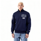 NFL DALLAS COWBOYS CITY ARCH HAUT EN MOLLETON À GLISSIÈRE AU QUART POUR HOMME (MARINE MINUIT)