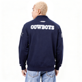 NFL DALLAS COWBOYS CITY ARCH HAUT EN MOLLETON À GLISSIÈRE AU QUART POUR HOMME (MARINE MINUIT)