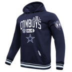 NFL DALLAS COWBOYS LETTERMAN CHANDAIL À CAPUCHON POUR HOMME (MARINE MINUIT)