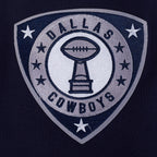 NFL DALLAS COWBOYS LETTERMAN CHANDAIL À CAPUCHON POUR HOMME (MARINE MINUIT)