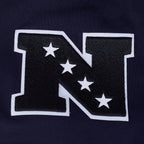 NFL DALLAS COWBOYS LETTERMAN CHANDAIL À CAPUCHON POUR HOMME (MARINE MINUIT)