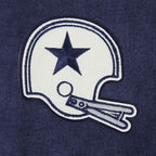 NFL DALLAS COWBOYS FIRST TEAM MEN'S PULL OVER HOODIE (WASHED MIDNIGHT NAVY)