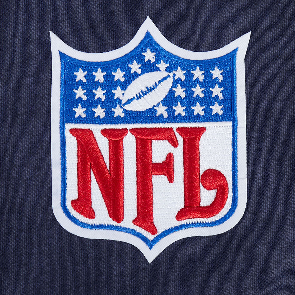 NFL DALLAS COWBOYS FIRST TEAM MEN'S PULL OVER HOODIE (WASHED MIDNIGHT NAVY)