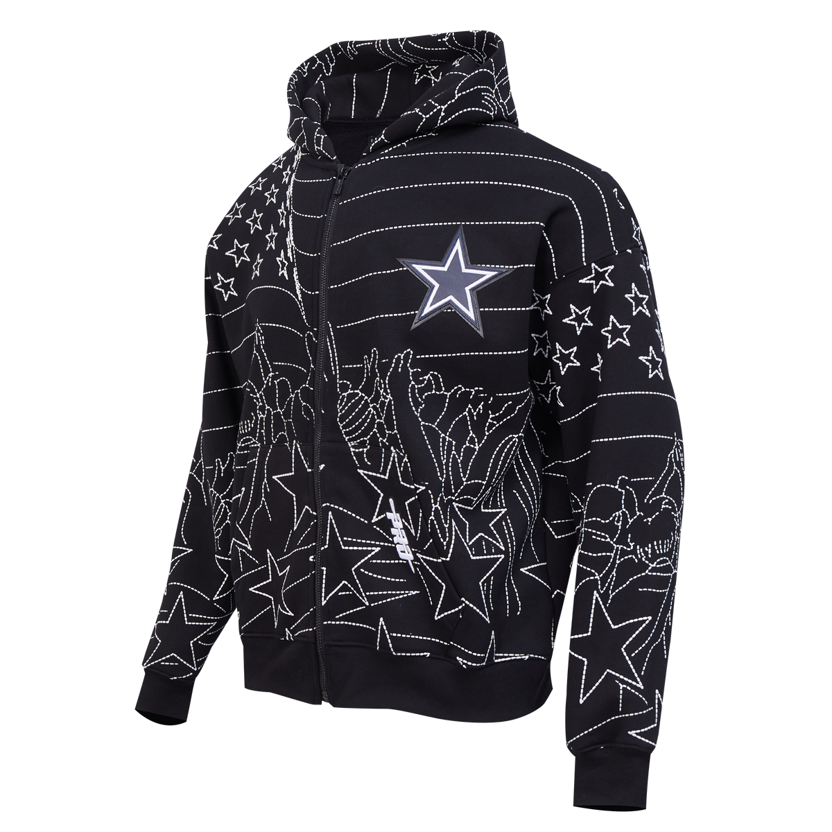 NFL DALLAS COWBOYS PRO PREMIUM MEN'S SWEATSHIRT (BLACK)