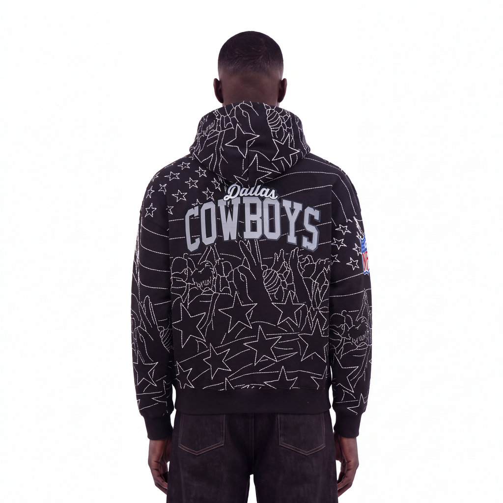 NFL DALLAS COWBOYS PRO PREMIUM MEN'S SWEATSHIRT (BLACK)