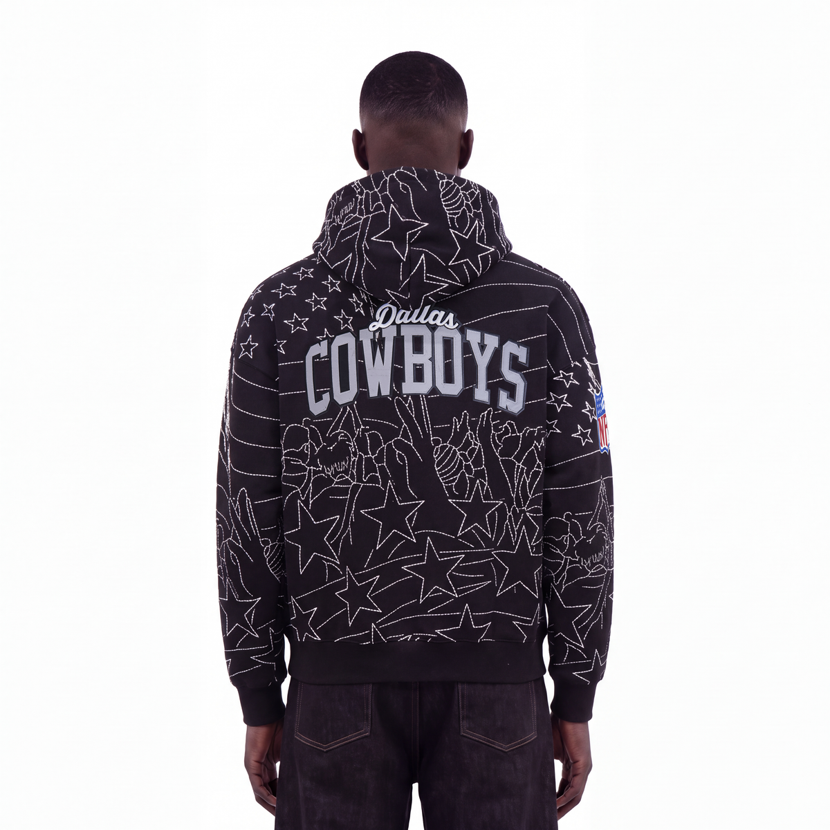 NFL DALLAS COWBOYS PRO PREMIUM MEN'S SWEATSHIRT (BLACK)