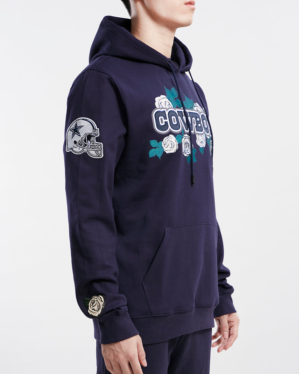 NFL DALLAS COWBOYS ROSES MEN'S PO HOODIE (MIDNIGHT NAVY)