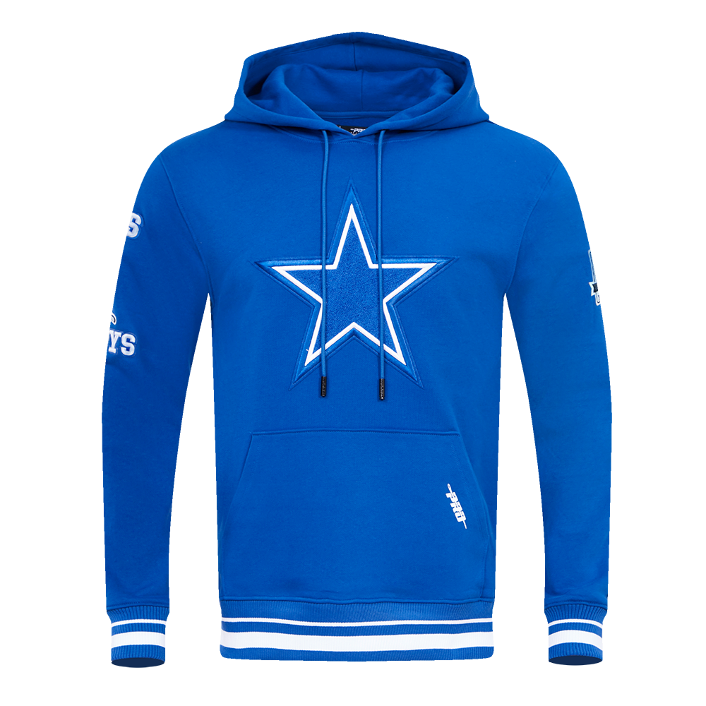 NFL DALLAS COWBOYS RETRO CLASSIC MEN'S PULLOVER HOODIE (DOGERS BLUE)