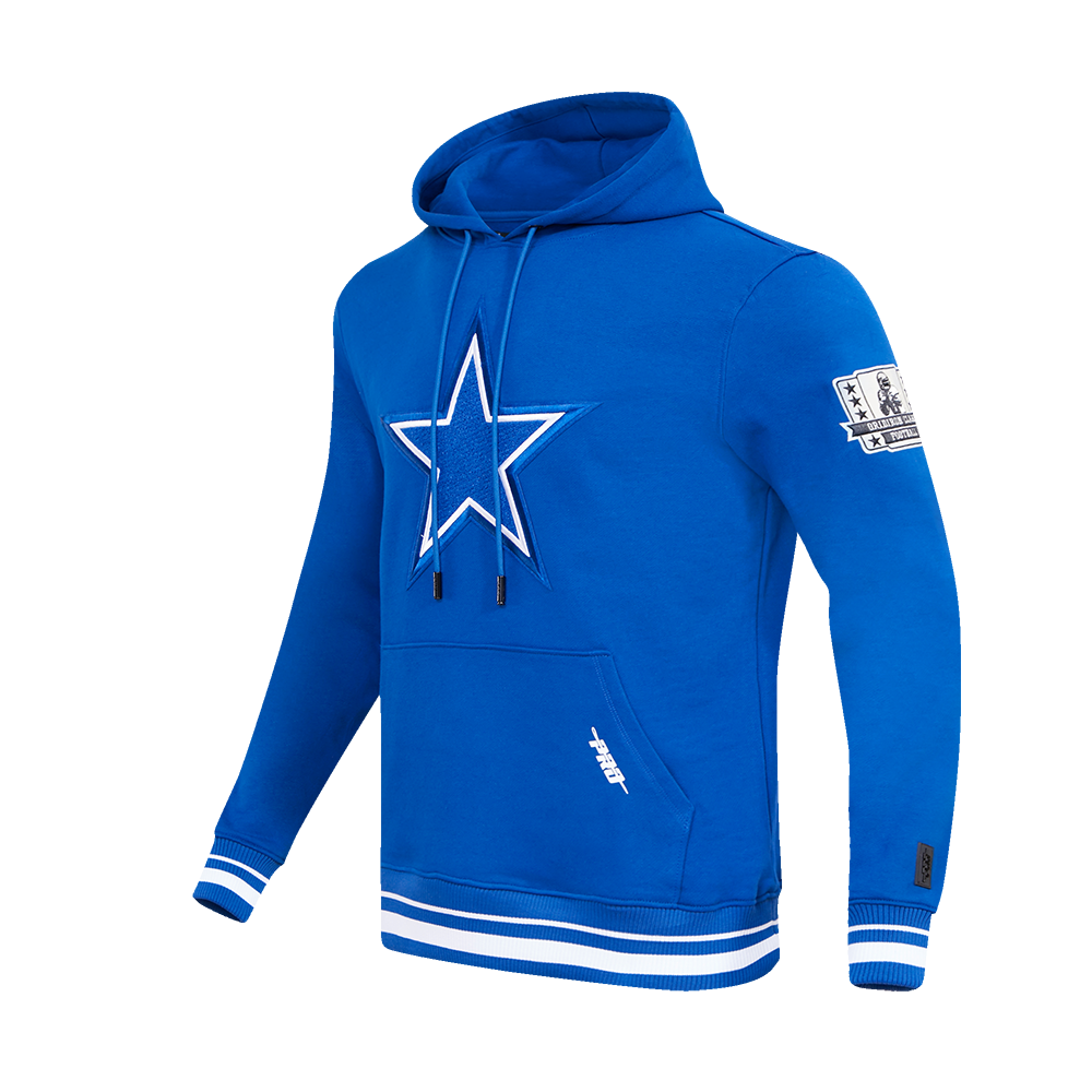 NFL DALLAS COWBOYS RETRO CLASSIC MEN'S PULLOVER HOODIE (DOGERS BLUE)