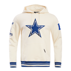NFL DALLAS COWBOYS RETRO CLASSIC CHANDAIL À CAPUCHON POUR HOMME (COQUILLE D'ŒUF/BLEU DODGER)