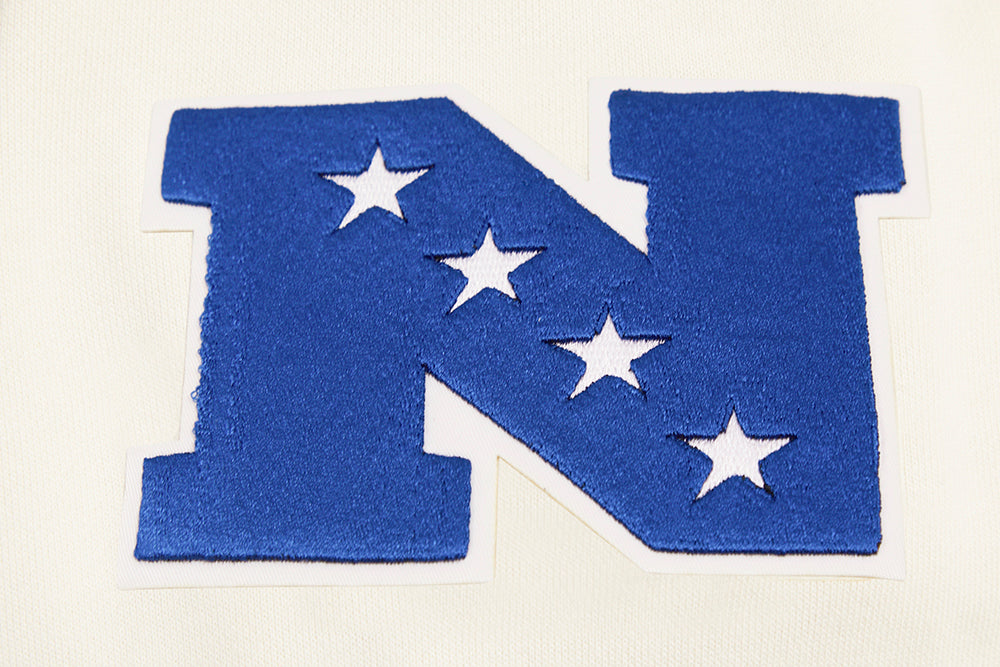 NFL DALLAS COWBOYS RETRO CLASSIC CHANDAIL À CAPUCHON POUR HOMME (COQUILLE D'ŒUF/BLEU DODGER)