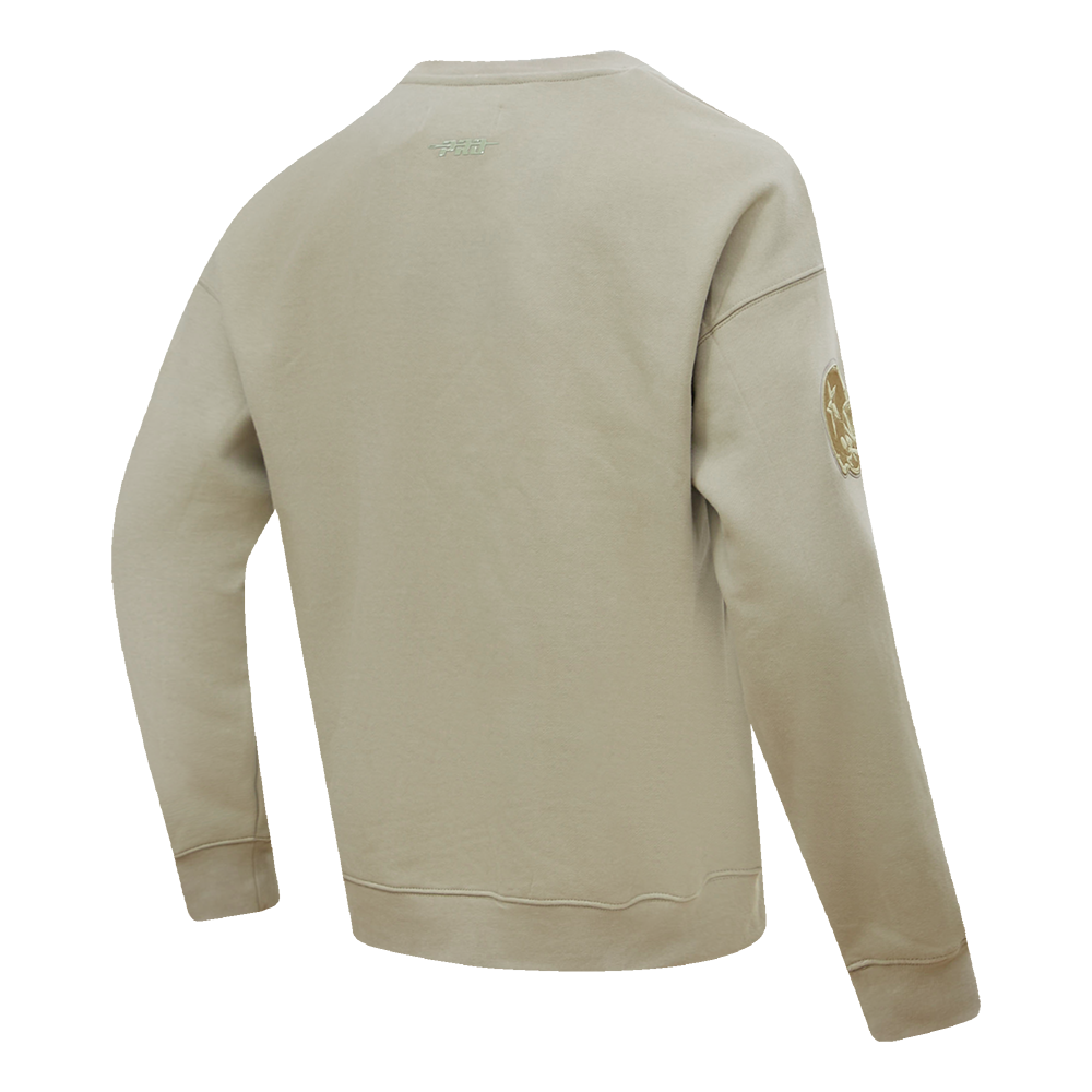 NFL DALLAS COWBOYS NEUTRAL DROP SHOULDER MEN'S CREWNECK (TAUPE)