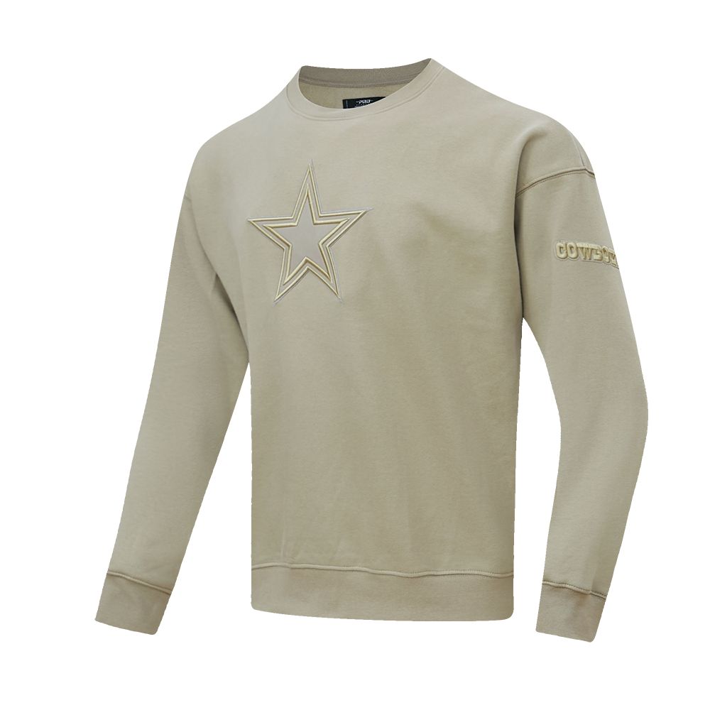 NFL DALLAS COWBOYS NEUTRAL CHANDAIL À COL ROND À ÉPAULES TOMBANTES POUR HOMME (TAUPE)