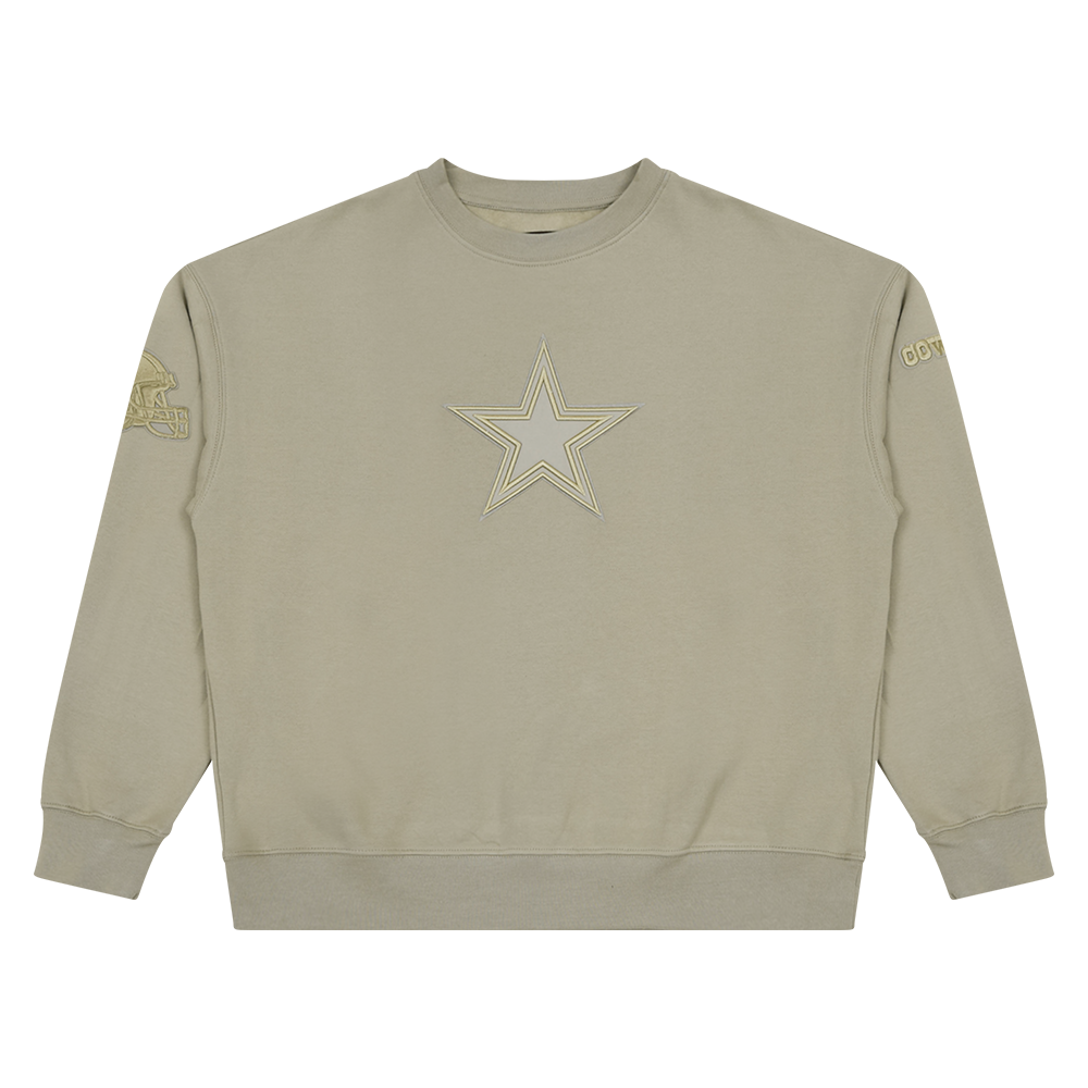 NFL DALLAS COWBOYS NEUTRAL CHANDAIL À COL ROND À ÉPAULES TOMBANTES POUR HOMME (TAUPE)