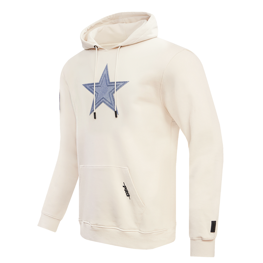 NFL DALLAS COWBOYS VARSITY BLUES MEN'S PULLOVER HOODIE (LINEN)