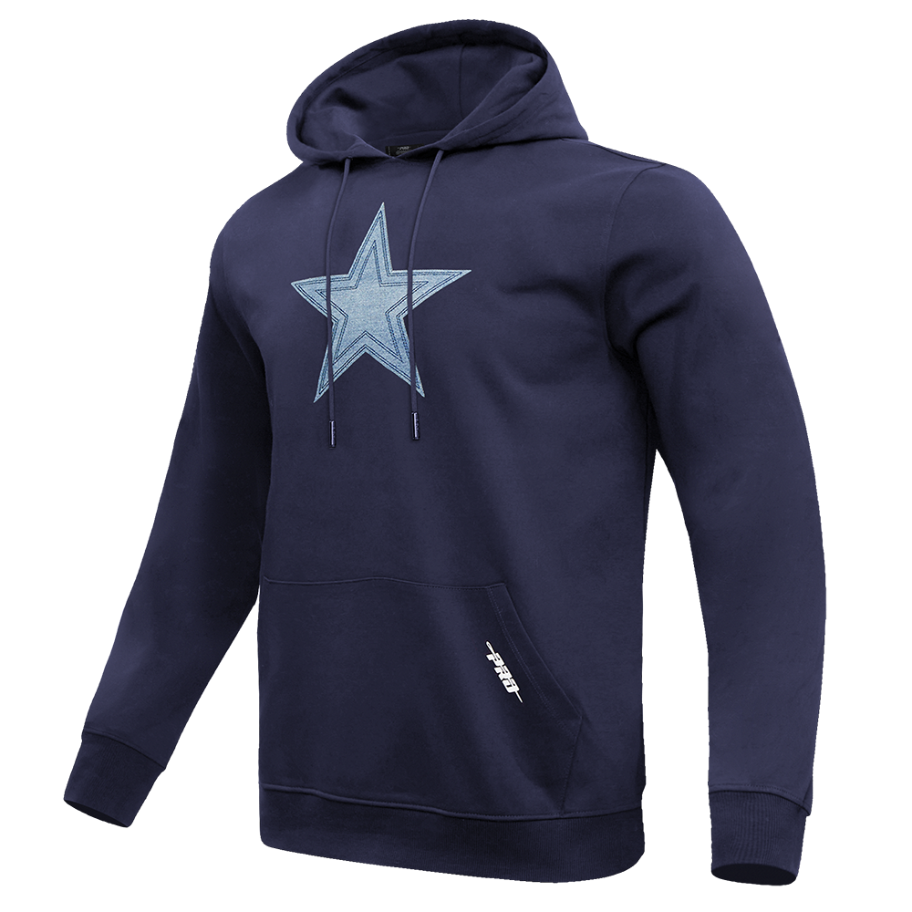 NFL DALLAS COWBOYS VARSITY BLUES MEN'S PULLOVER HOODIE (MIDNIGHT NAVY)