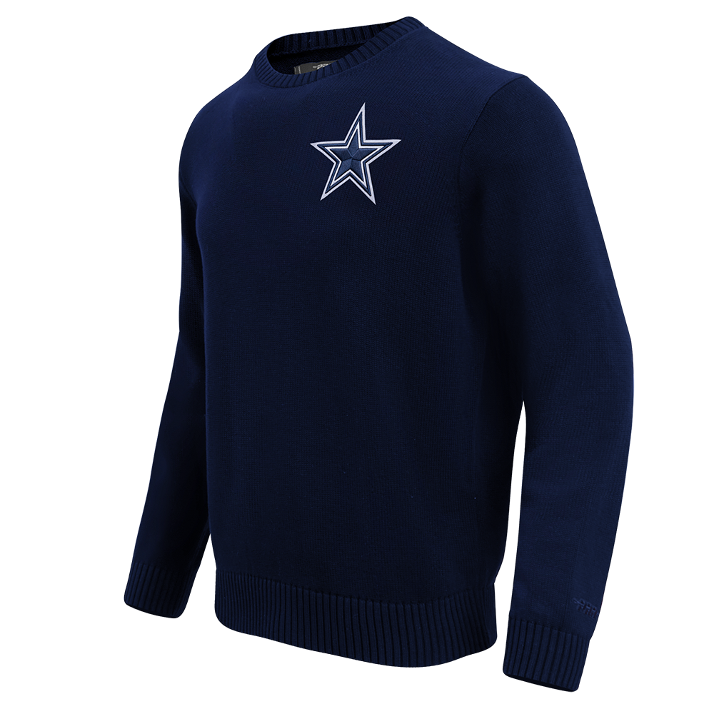 NFL DALLAS COWBOYS KNIT BOX SET CREWNECK SWEATER (MIDNIGHT NAVY)