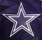 NFL DALLAS COWBOYS BLOUSON EN SATIN À GRAND LOGO POUR HOMME (MARINE MINUIT)
