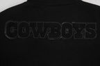 NFL DALLAS COWBOYS TRIPLE BLACK BLOUSON COLLÉGIAL EN LAINE POUR HOMME (NOIR)
