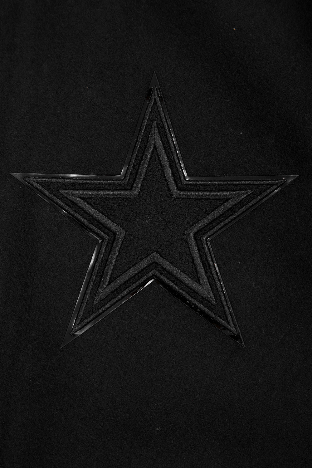 NFL DALLAS COWBOYS TRIPLE BLACK BLOUSON COLLÉGIAL EN LAINE POUR HOMME (NOIR)