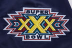 NFL DALLAS COWBOYS MASH UP MEN'S RIB SATIN JACKET (MIDNIGHT NAVY)