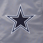 NFL DALLAS COWBOYS SOUVENIR MEN'S SATIN JACKET (GRAY)