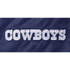 NFL DALLAS COWBOYS SOUVENIR MEN'S SATIN JACKET (NAVY)