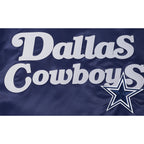 NFL DALLAS COWBOYS SOUVENIR MEN'S SATIN JACKET (NAVY)