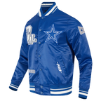 NFL DALLAS COWBOYS BEST OF MEN'S RIB SATIN JACKET (DODGER BLUE)